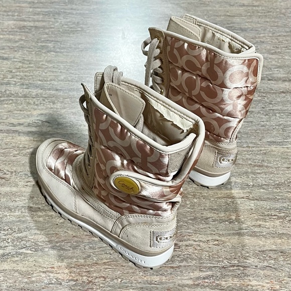 Coach Dorean Monogram C mud-calf quilted boots - Picture 3 of 16